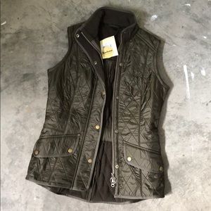 Barbour Quilted Vest Olive